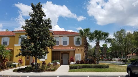 front of the townhome