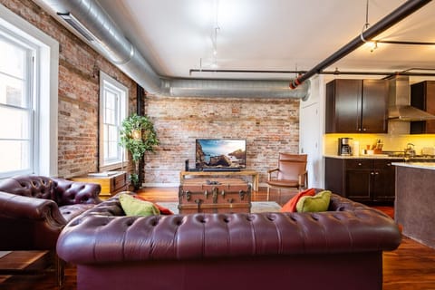 Modern Loft with Brick Walls & High Ceilings