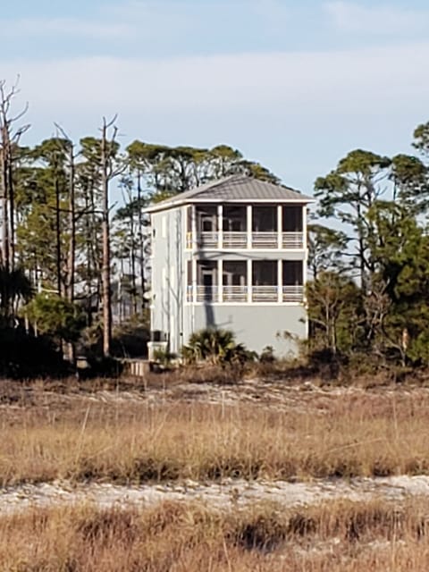 Crescent Pearl from the beach, welcome to relaxing Cape San Blas.