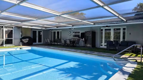 Our Hollywood Hills large screened 15x30 Pool awaits you...