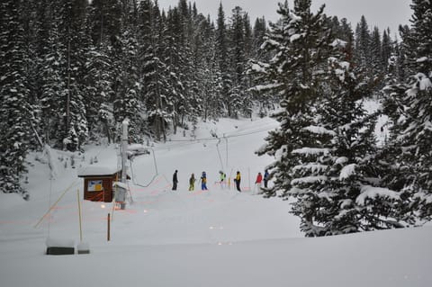 View of Busy Poma Lift From Back Door!