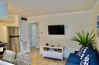 Suite, 2 Bedrooms (Gulf Side) | Living room | Flat-screen TV