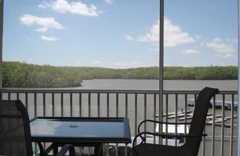 VIEW OF LAKE FROM THE DECK