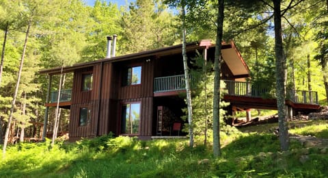 View of Bakkestua from the lake