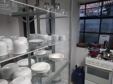Shared fridge, microwave, oven, stovetop