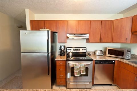 modern kitchen with glass stove top