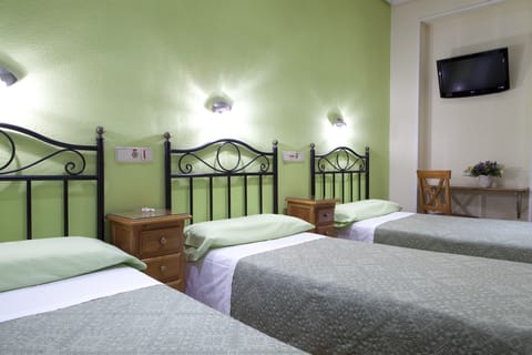 Triple Room, 3 Twin Beds, Private Bathroom | Desk, iron/ironing board, free WiFi, bed sheets