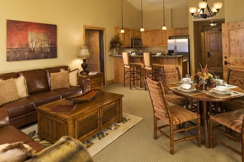 Enjoy the open-plan layout of the suite.