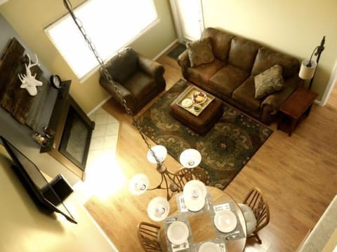 Looking down from the Loft to Living Room for all Your Enjoyment!