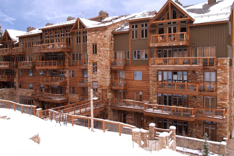 Gorgeous snow-covered ski-in/ski-out residence