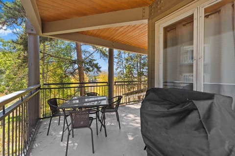Private balcony with outdoor seating