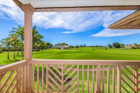 Golf course and ocean views off lanai