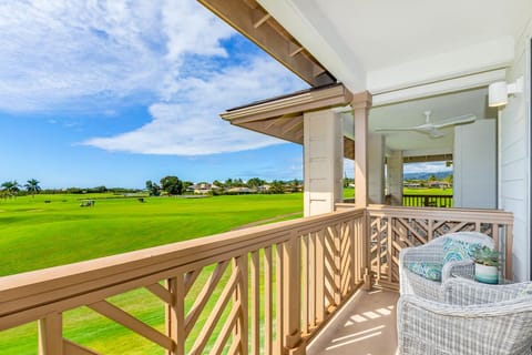 Golf course and ocean views off lanai