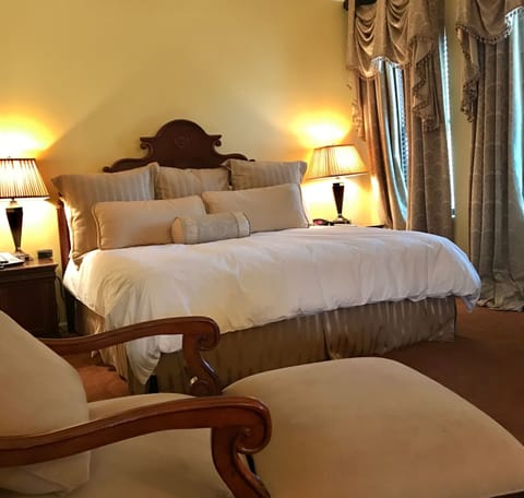 Pillowtop beds, blackout drapes, iron/ironing board, WiFi (free)