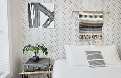 Locally Designed with Plush Queen Bed.