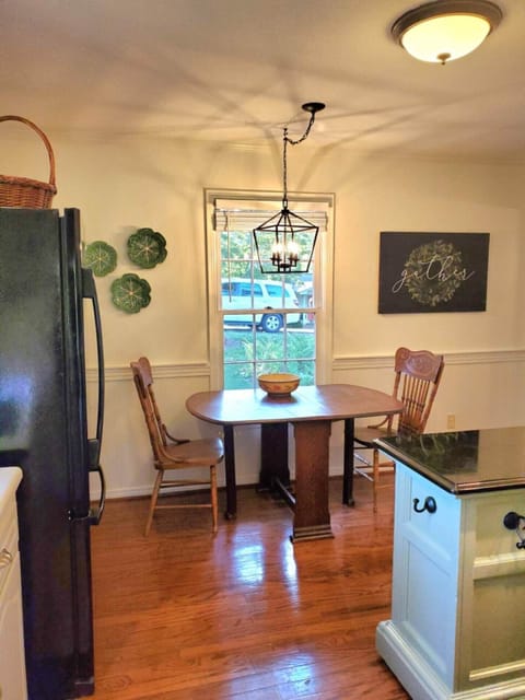 Eating or prep area in main kitchen. 