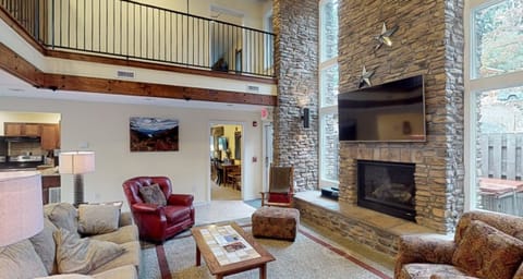 We added the 70 inch TV above fire place