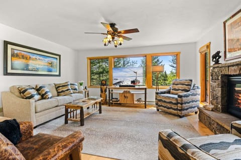 Main Level Living Room w/ Fireplace