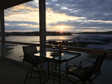 Enjoy a glass of wine and watch the beautiful sunset.