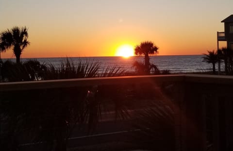 Sunset view from the deck