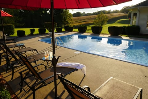 Resort Style Lounge Seating around pool, and we supply the towels. +Laundry Room