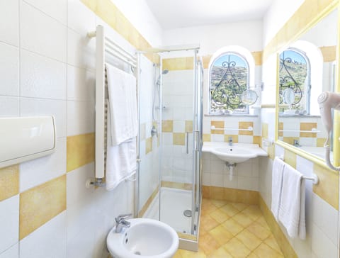 Shower, rainfall showerhead, hair dryer, bidet