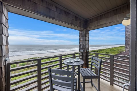 Relax on your oceanfront balcony