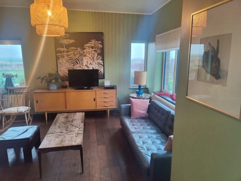 Villa, 4 Bedrooms | Living area | Flat-screen TV, fireplace