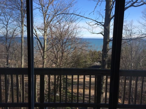 Master Bedroom - private balcony.  Spring and Winter View.