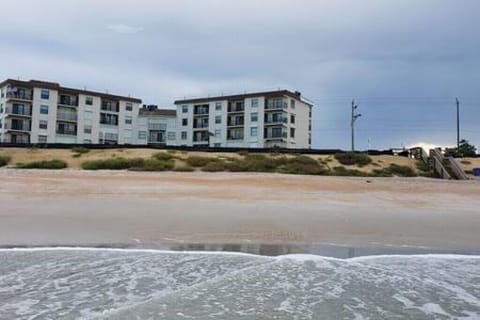 See the condo from the water.  We are Oceanfront.