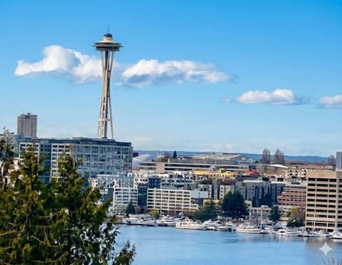 Enjoy stunning views of the iconic Seattle Space Needle from your own balcony.