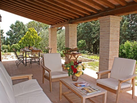 Property, Furniture, Patio, House, Building, Room, Real Estate, Porch, Table, Outdoor Table