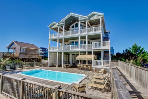 View of the house from the beach.
