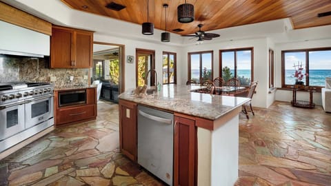 Kauai Kai at Kukuiula Bay - Ocean View Kitchen & Dining Room - Parrish Kauai