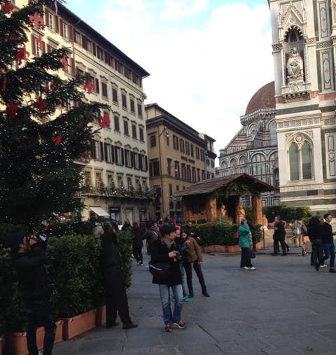 Christmas in the Cathedral square just at the end of Via Ricasoli
