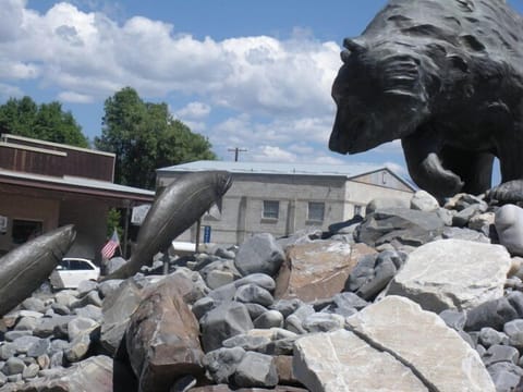 sculpture in the town of Salmon