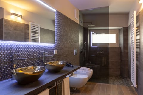 Junior Suite | Bathroom | Free toiletries, hair dryer, bidet, towels