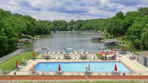 Incredible view of pool & Smith Mountain Lake