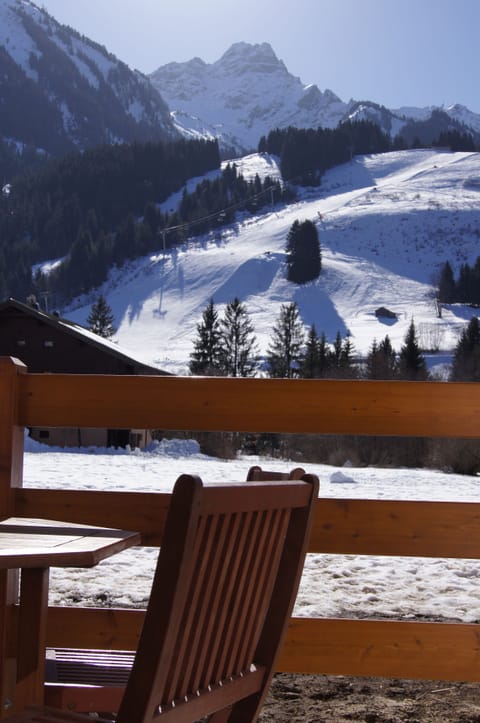 View from terrace table