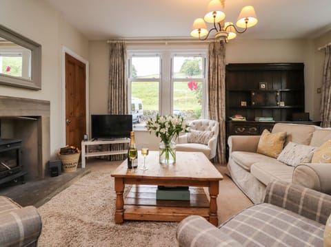 Cottage | Living area | TV, fireplace