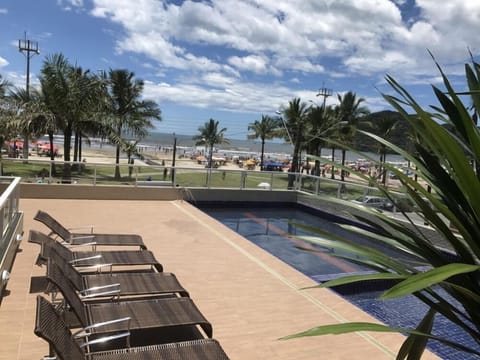Outdoor pool, open 9:00 AM to 10:00 PM, sun loungers