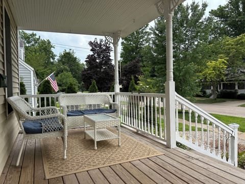 Spacious front porch to relax on and make summer memories