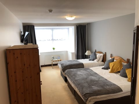 Family Triple Room, Multiple Beds, Non Smoking | Desk, iron/ironing board, free WiFi, bed sheets