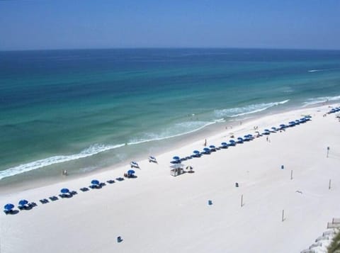 View of ocean from private balcony.