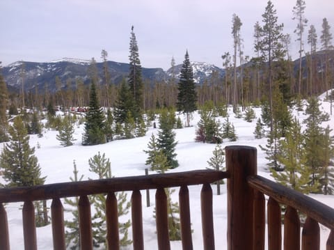 View from master bedroom
from the back balcony.