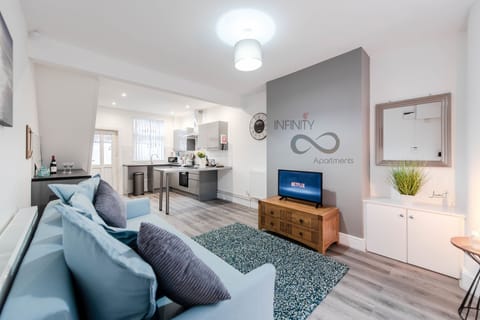 Premium Townhome, Multiple Beds, Non Smoking | Living area | TV