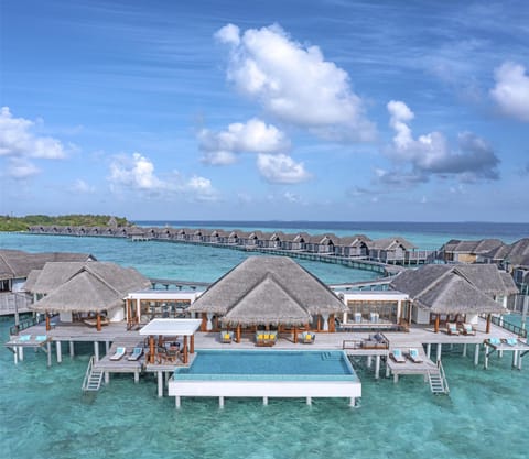 Two Bedroom Sunset Over Water Pool Residence | Egyptian cotton sheets, premium bedding, memory foam beds, minibar