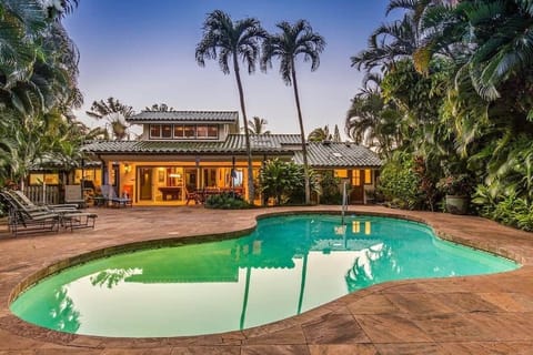 Very private backyard with pool
