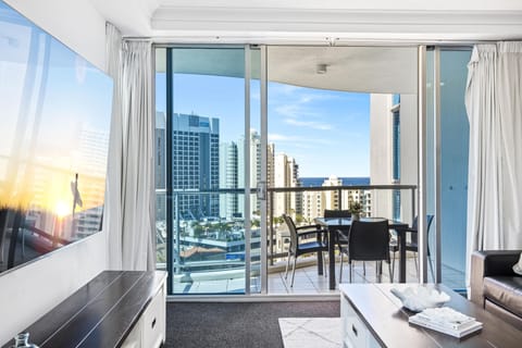 Apartment, 2 Bedrooms, River View | Living area | Flat-screen TV