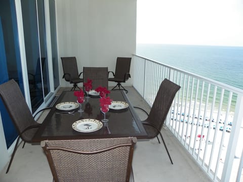 Balcony with Direct Gulf 
View